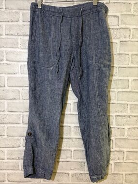 Lord & Taylor Blue Drawstring lightweight Pants, XS
